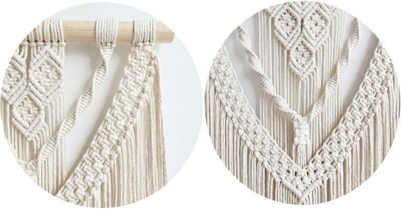 Large Boho Macrame Wall Tapestry 110x82cm Bedroom & Balcony - Kwikley