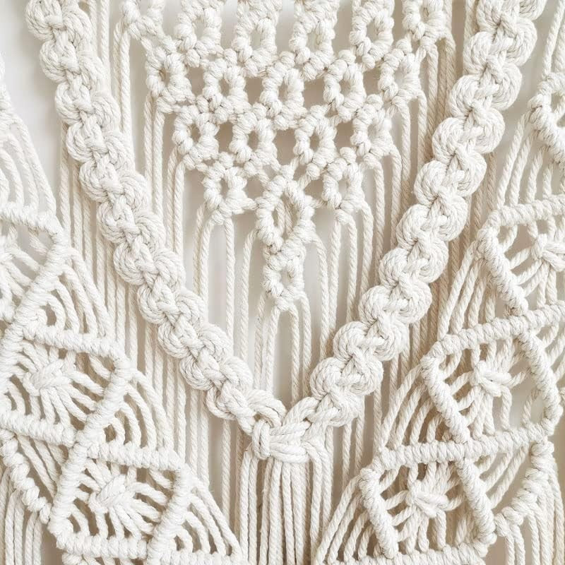 Large Boho Macrame Wall Tapestry 110x82cm Bedroom Decor for woman - Kwikley