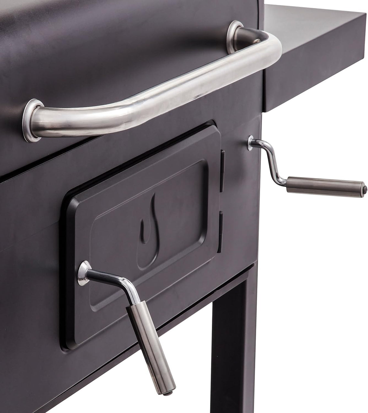 Large Charcoal BBQ Grill with Adjustable Charcoal Tray, Outdoor Garden Barbecue - Kwikley