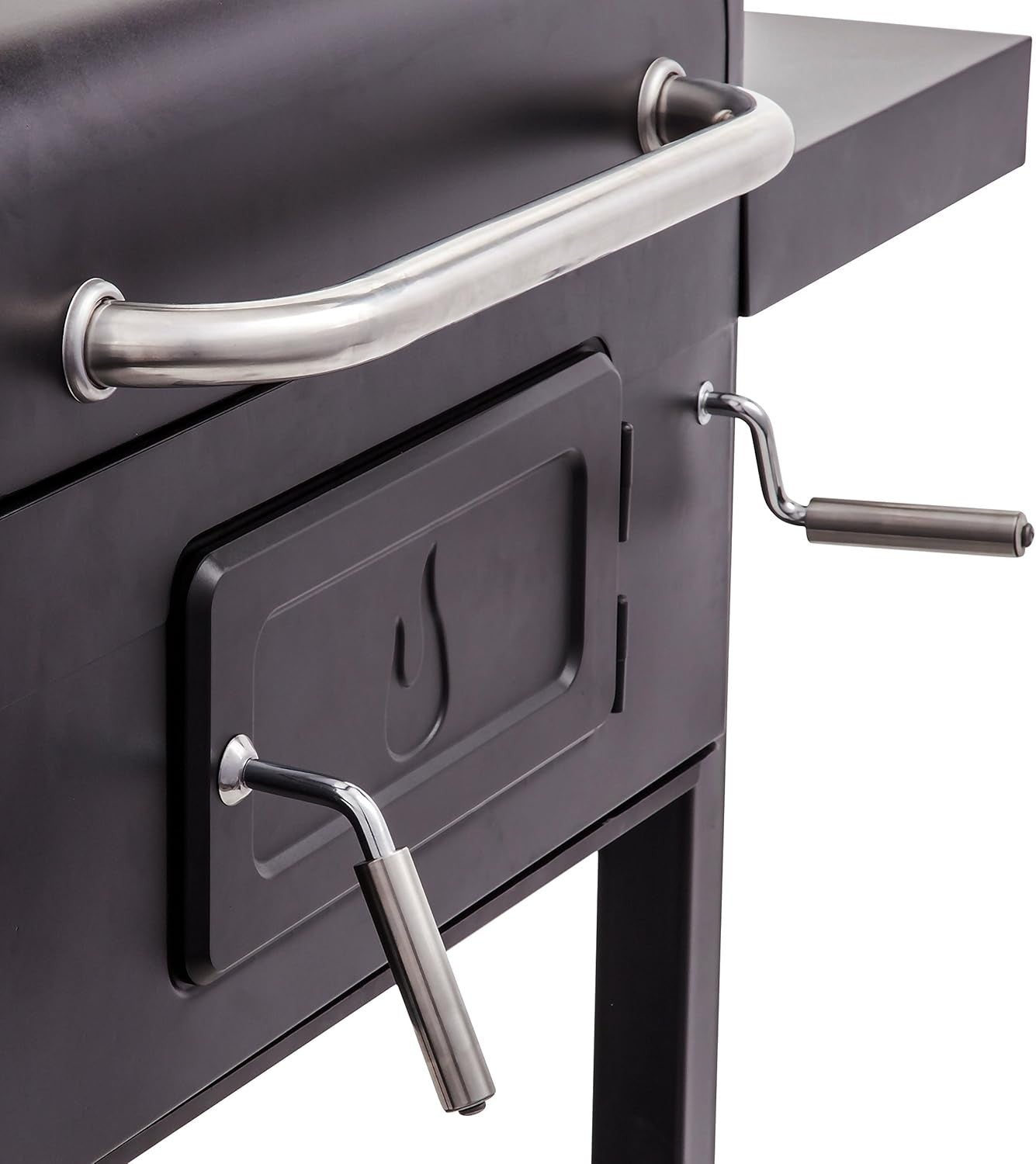 Large Charcoal BBQ Grill with Adjustable Charcoal Tray, Outdoor Garden Barbecue - Kwikley