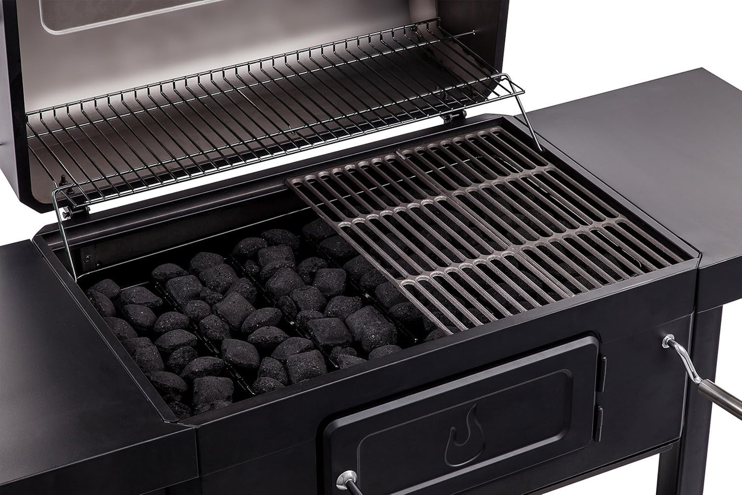 Large Charcoal BBQ Grill with Adjustable Charcoal Tray, Outdoor Garden Barbecue - Kwikley