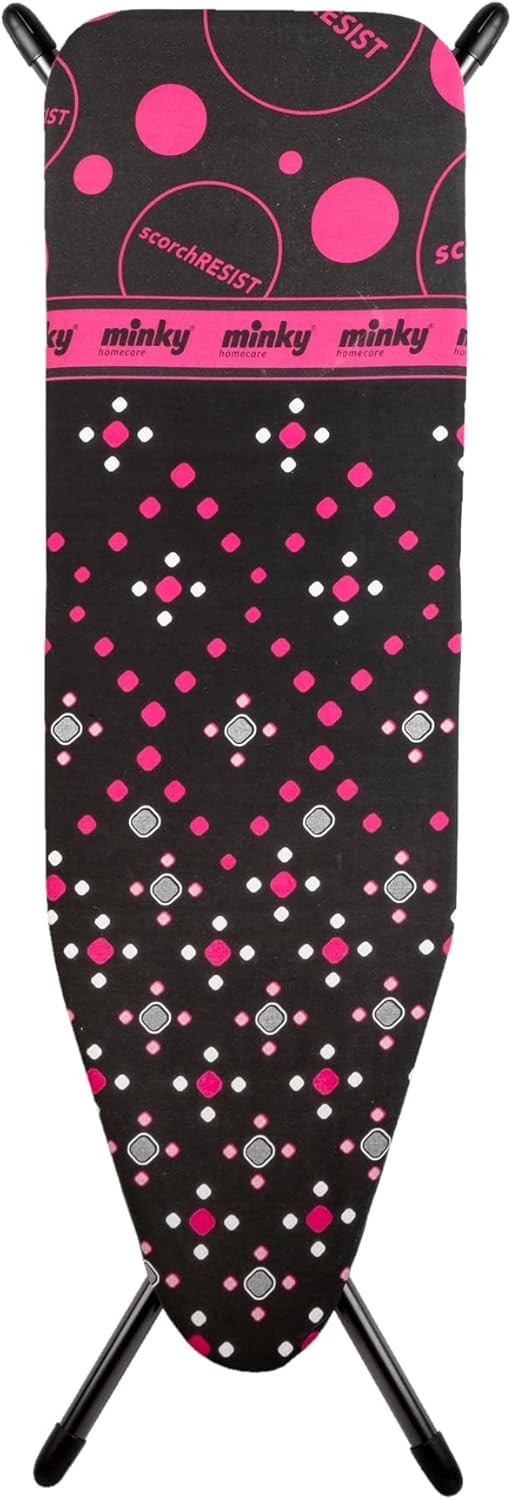 Large Compact Ironing Board Scorch Resistant Zone Foldable Space Saving - Kwikley