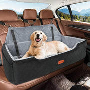 Large Dog Car Seat Bed 100lb Washable Booster Travel Bed for 2 Dogs - Kwikley
