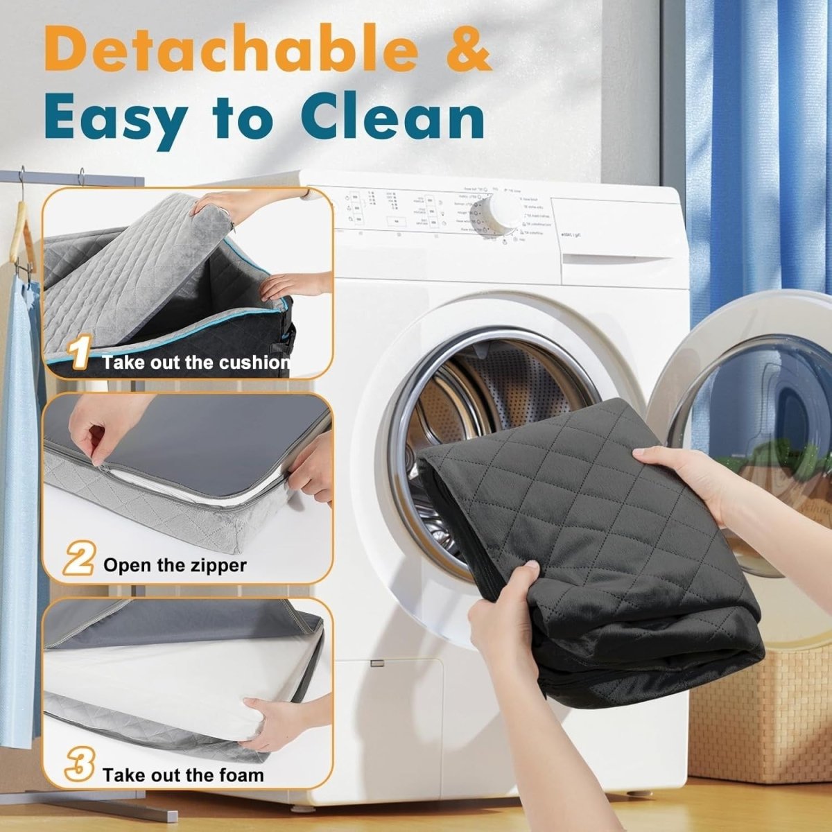 Large Dog Car Seat Bed 60lb Booster Washable Travel Cushion Backseat - Kwikley