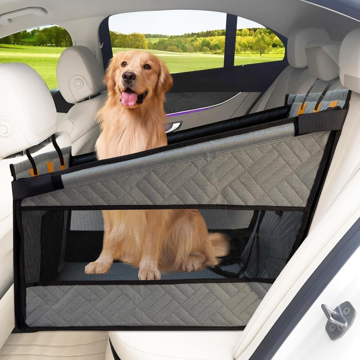 Large Dog Car Seat Bed Waterproof Travel Booster 75kg SUV Backseat - Kwikley