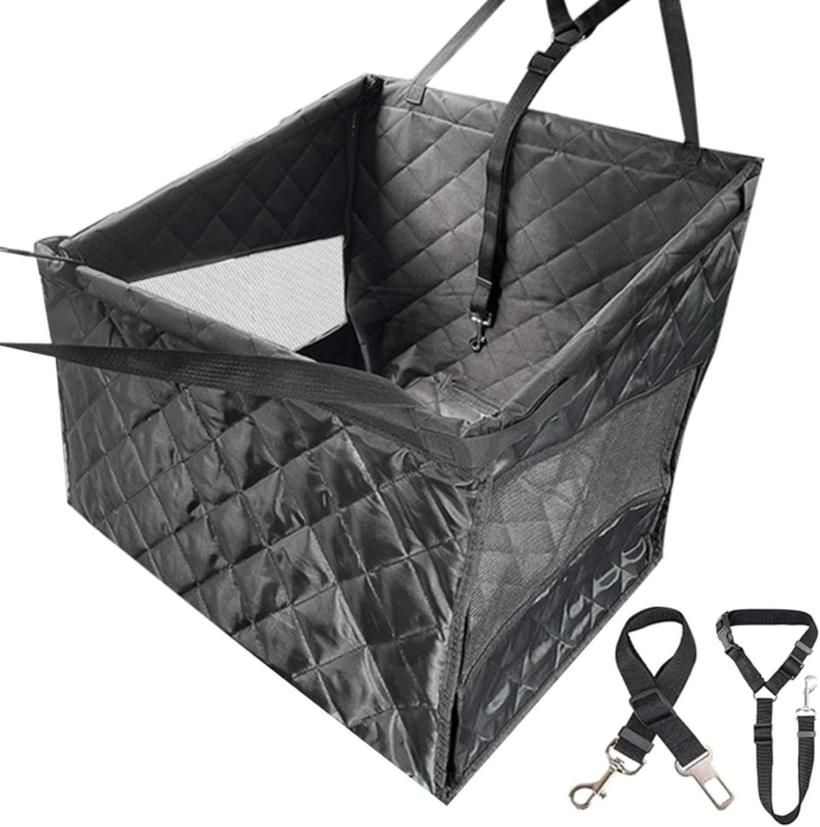 Large Dog Car Seat Extender Waterproof Pet Travel Bed 50kg Capacity - Kwikley