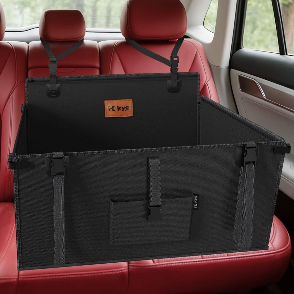 Large Dog Car Seat Waterproof Foldable Booster Bed Non Slip 26kg - Kwikley