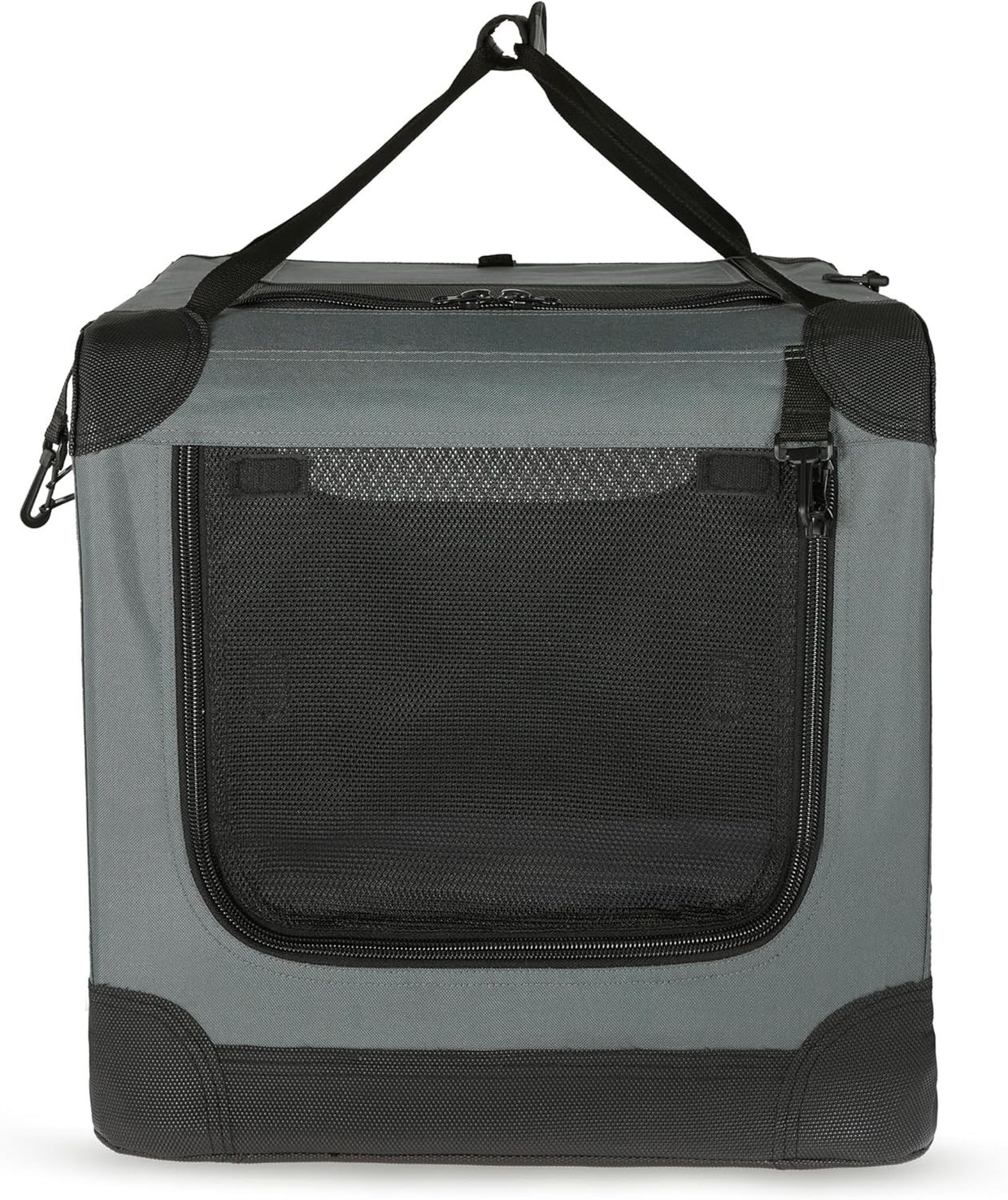 Large Dog Cat Travel Crate Soft Folding Pet Carrier Kennel Cage 91x61x61cm - Kwikley