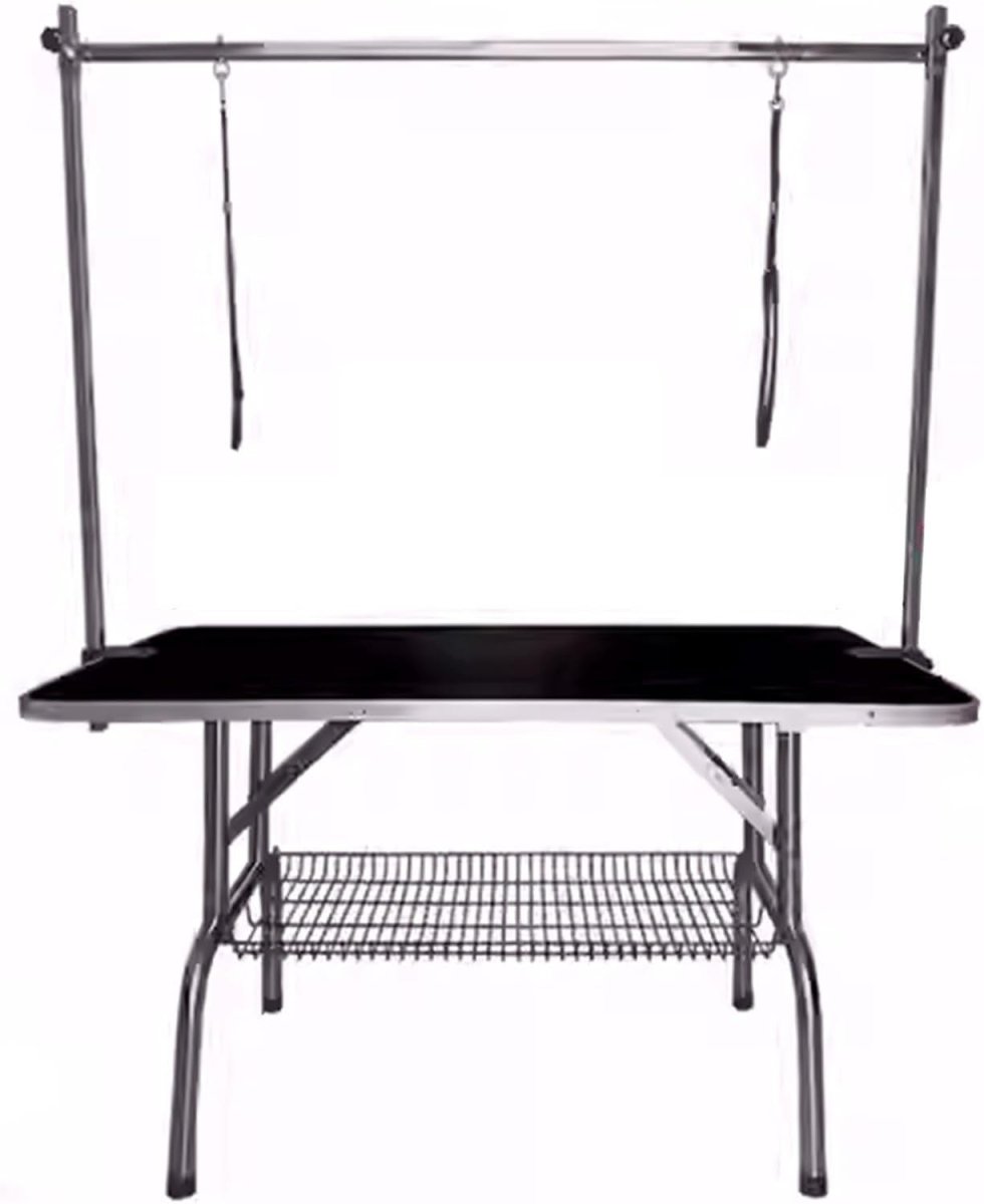 Large Dog Grooming Table Heavy Duty Adjustable Height Arm Noose Tray - Kwikley