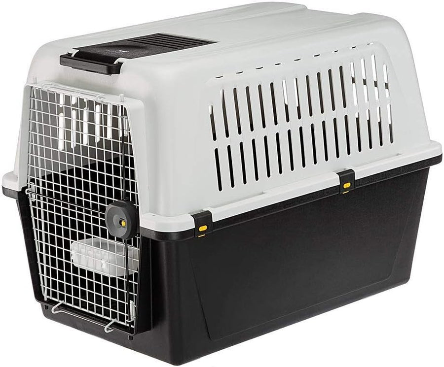 Large Dog Travel Kennel 91x61x68cm Durable Lockable Plastic Crate - Kwikley