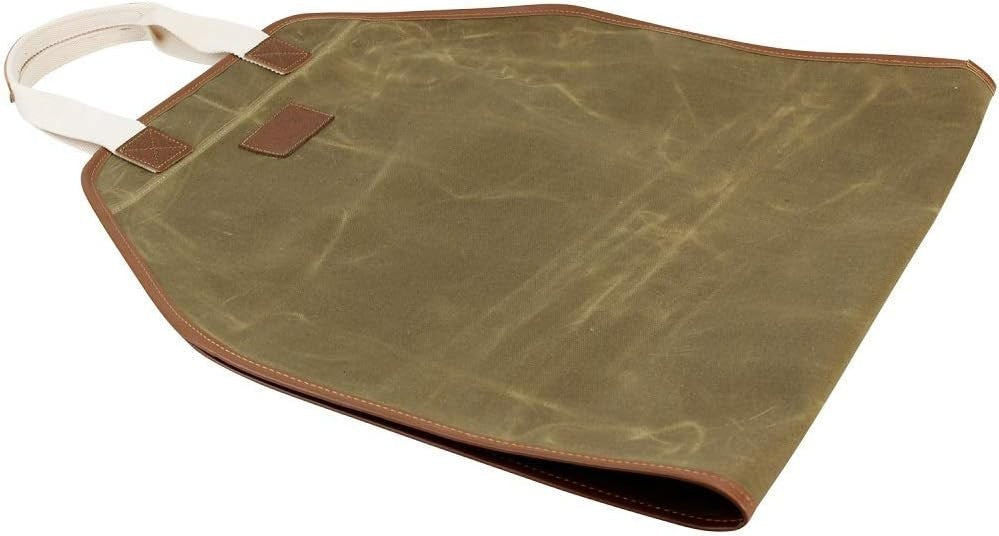 Large Durable Canvas Log Carrier Bag for Firewood Storage & Camping – Waxed Heav - Kwikley