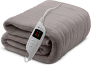 Large Electric Heated Throw 160x130cm Fleece Blanket 9 Heat Timer - Kwikley
