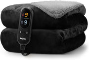Large Electric Heated Throw Blanket Sherpa Fleece 9 Settings - Kwikley