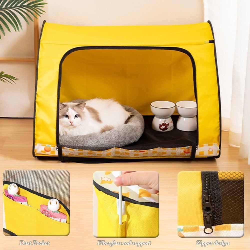Large Foldable Pet Playpen Cat Dog Crate Portable Indoor Outdoor Travel Tent - Kwikley
