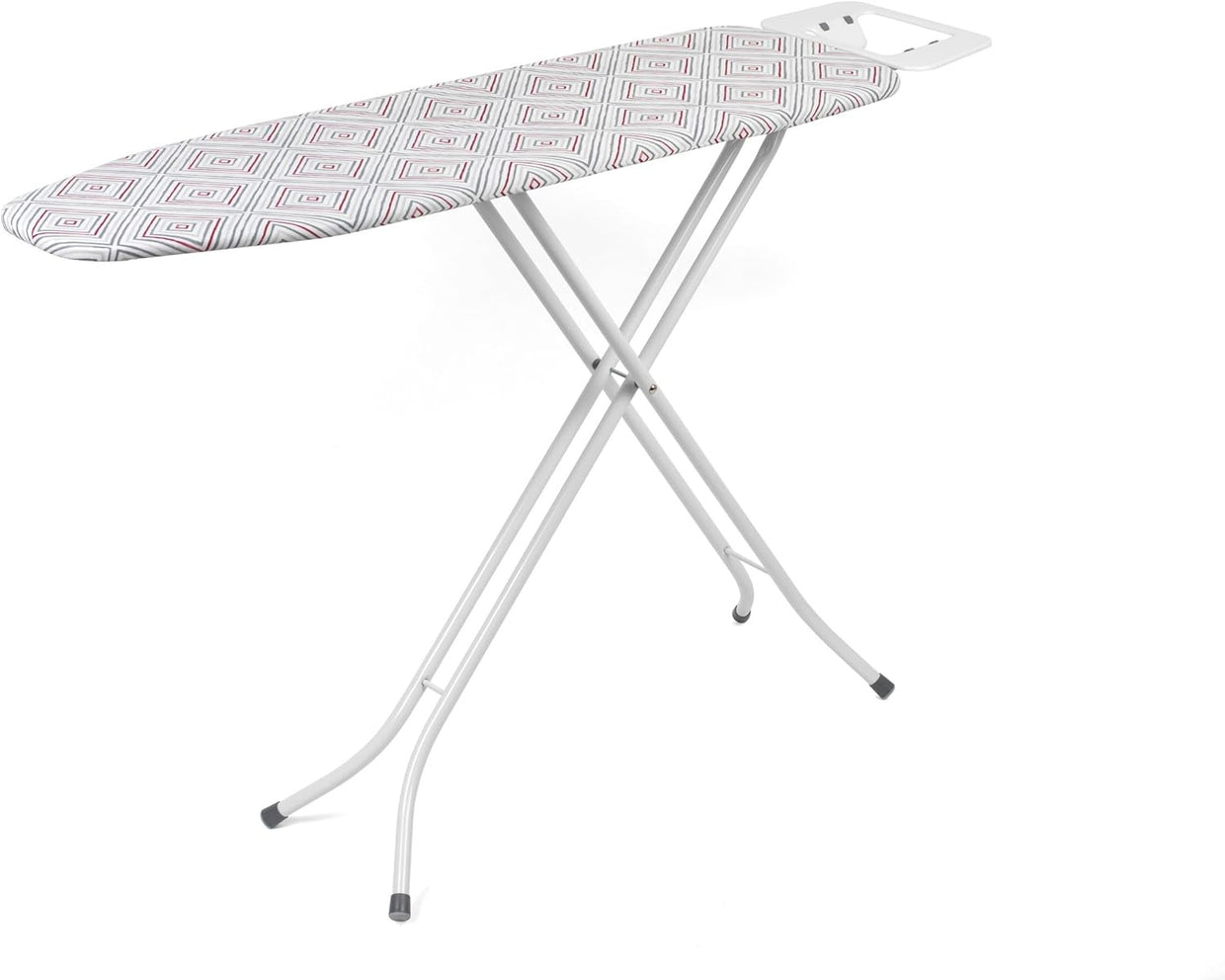 Large Folding Ironing Board Height Adjustable Pink Diamond Cover 114x34cm - Kwikley