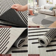 Large Geometric Area Rug 200x290cm Modern Soft Non - Slip Carpet Living Room - Kwikley