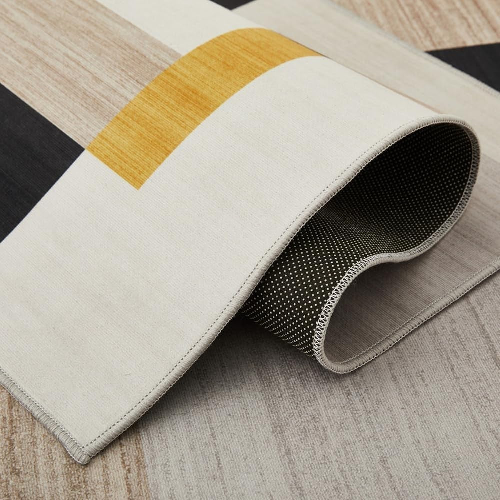 Large Geometric Rug 200x290cm Soft Modern Non - Slip Area Carpet Living Room - Kwikley