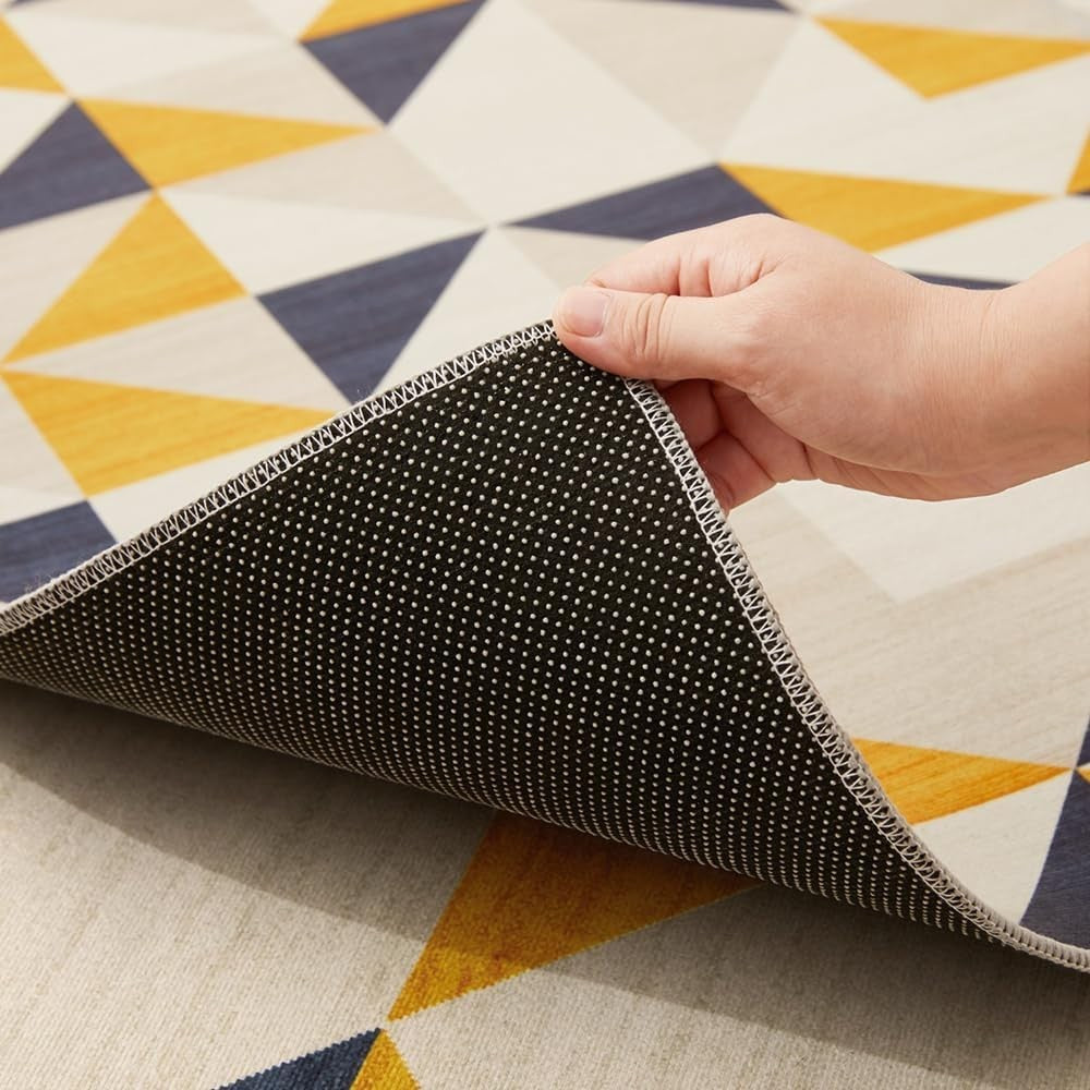 Large Geometric Triangle Rug 160x230cm Soft Modern Non - Shedding Area Carpet - Kwikley