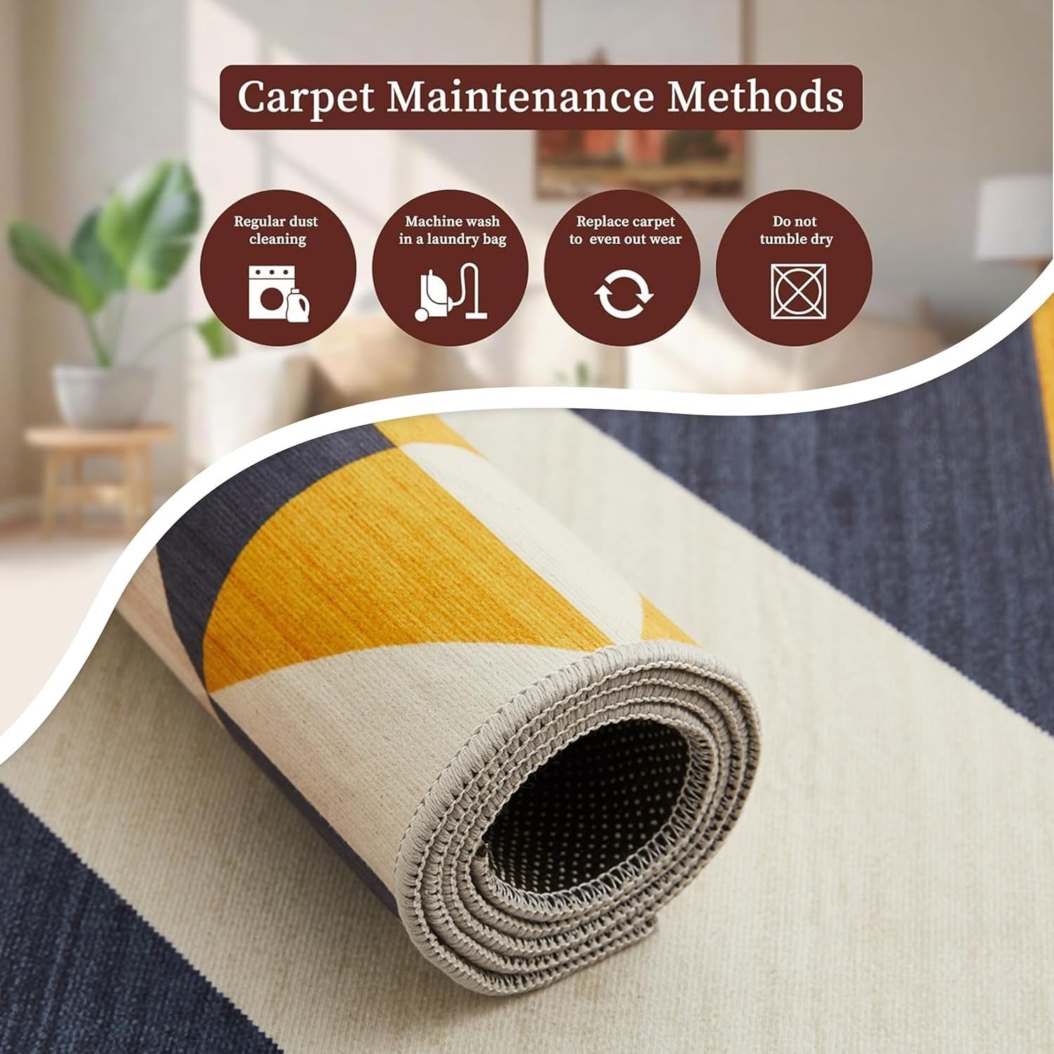 Large Geometric Triangle Rug 160x230cm Soft Modern Non - Shedding Area Carpet - Kwikley