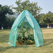 Large Green Foil Greenhouse Tent 200x240cm | Heavy - Duty PE Cover & Steel Frame - Kwikley