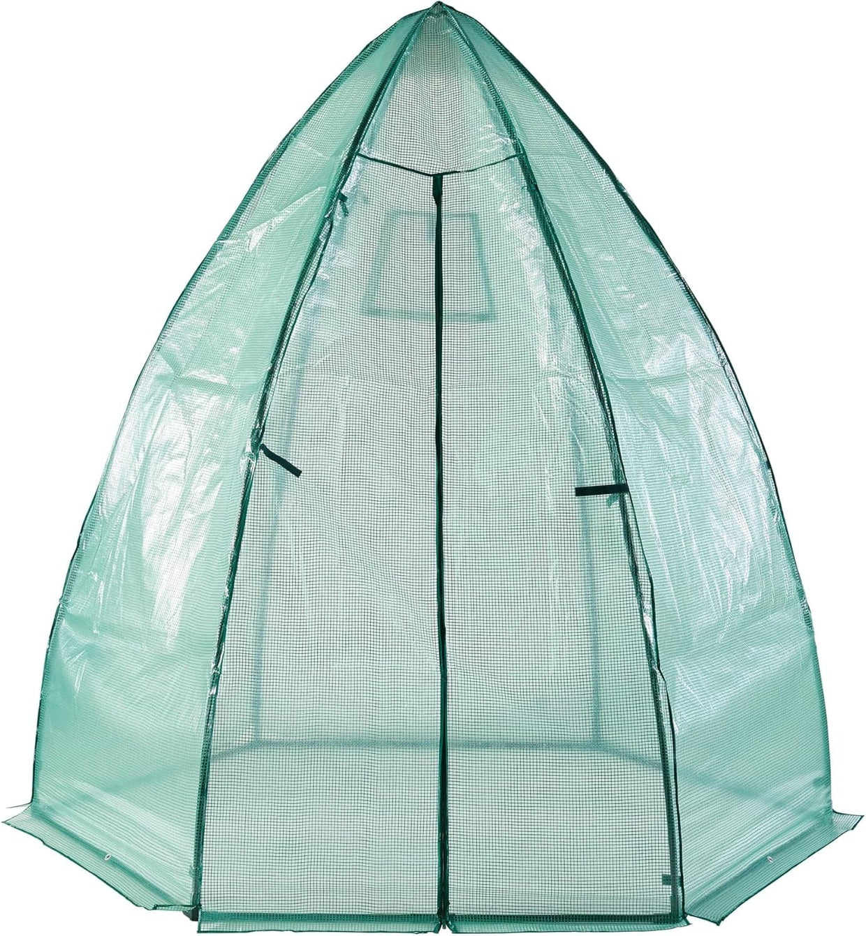 Large Green Foil Greenhouse Tent 200x240cm | Heavy - Duty PE Cover & Steel Frame - Kwikley