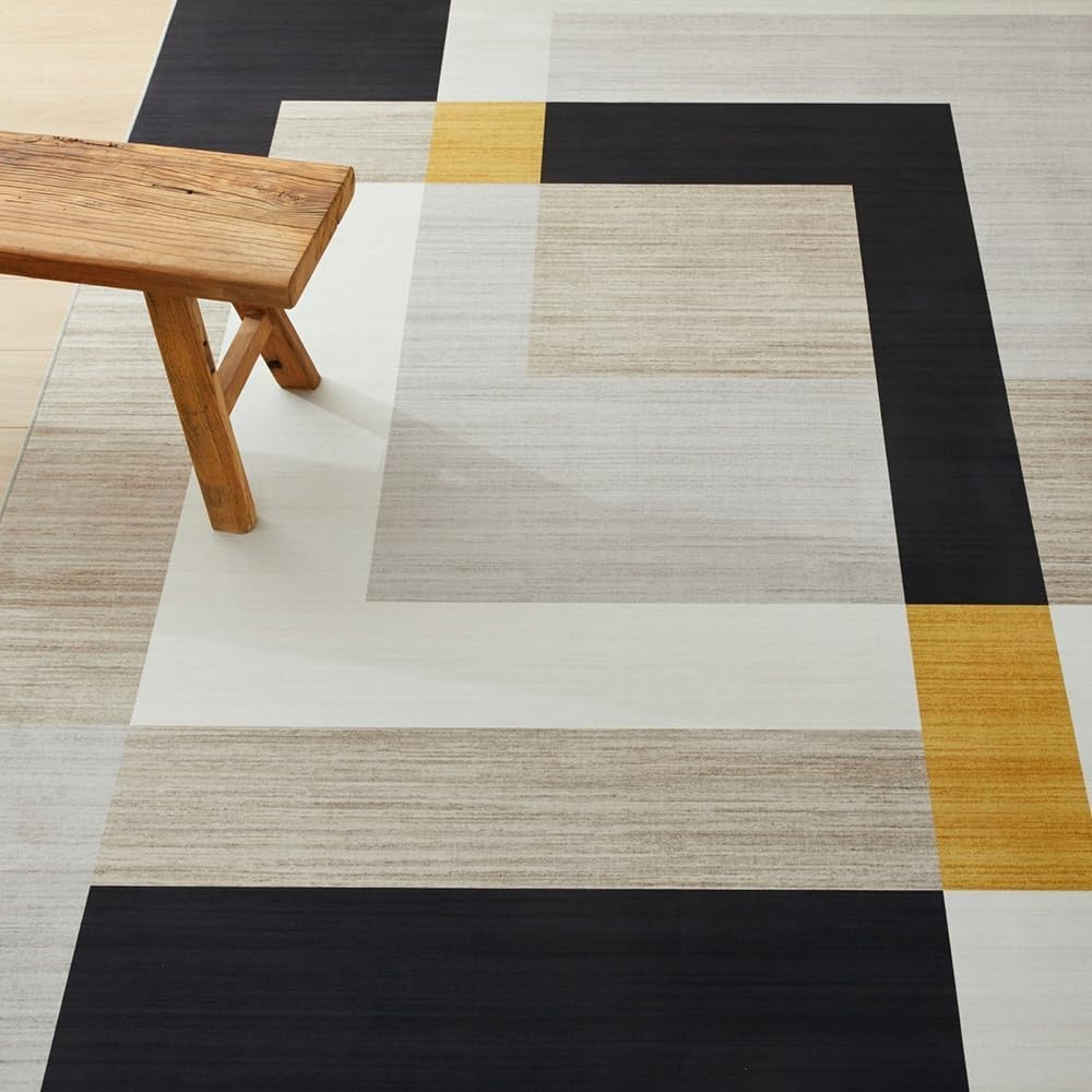 Large Hallway Runner Rug 80x300cm Modern Geometric Non - Shedding Soft Carpet - Kwikley