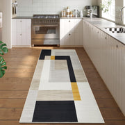 Large Hallway Runner Rug 80x300cm Modern Geometric Non - Shedding Soft Carpet - Kwikley
