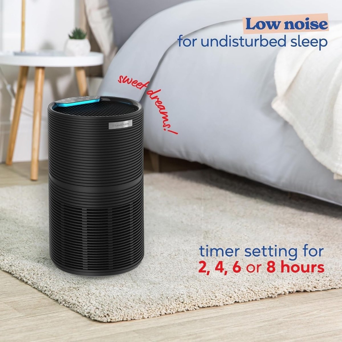 Large HEPA Air Purifier 280m³/h CADR Quiet Carbon Filter Allergy - Kwikley