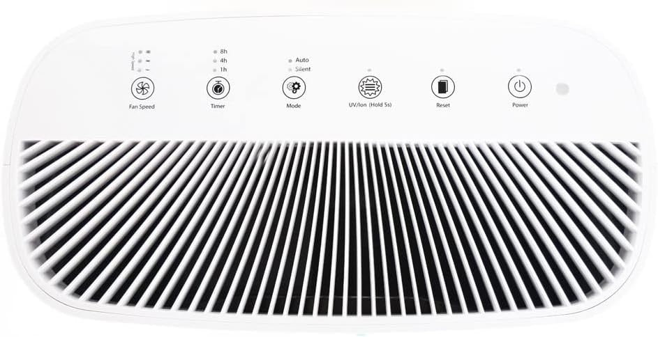 Large HEPA Air Purifier UV Sterilisation Carbon Filter Home Office - Kwikley
