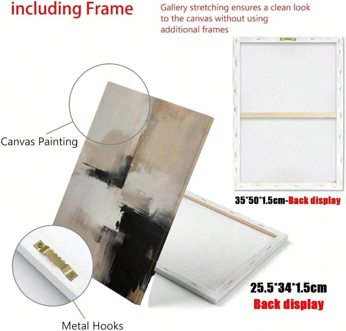 Large Highland Cow Canvas Wall Art Framed 75x150cm - Kwikley
