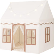 Large Indoor Kids Fairy Play Tent Castle with Star Lights Non Slip Mat - Kwikley