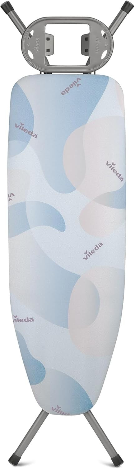 Large Ironing Board 120x38cm Adjustable Height Steam Press Foldable - Kwikley