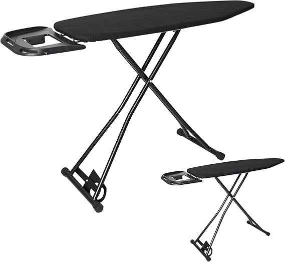 Large Ironing Board 120x40cm Foldable Adjustable Height Non Slip Stand - Kwikley