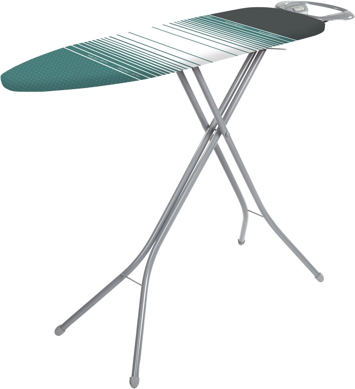 Large Ironing Board 122x38cm Adjustable Height Foldable with Iron Rest - Kwikley