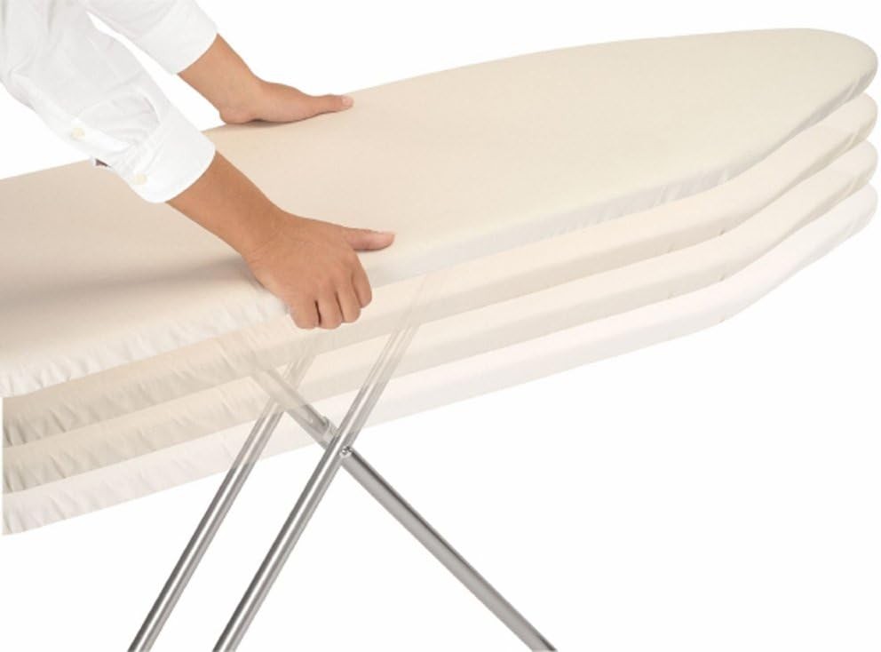 Large Ironing Board 124x38cm Adjustable Height Steam Iron Rest Non Slip - Kwikley