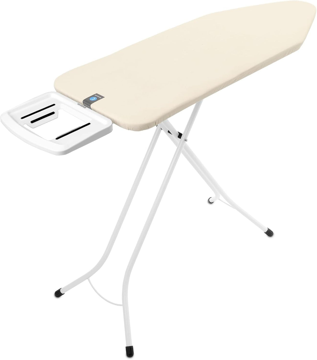 Large Ironing Board 124x45cm Height Adjustable Stable Steel Frame - Kwikley