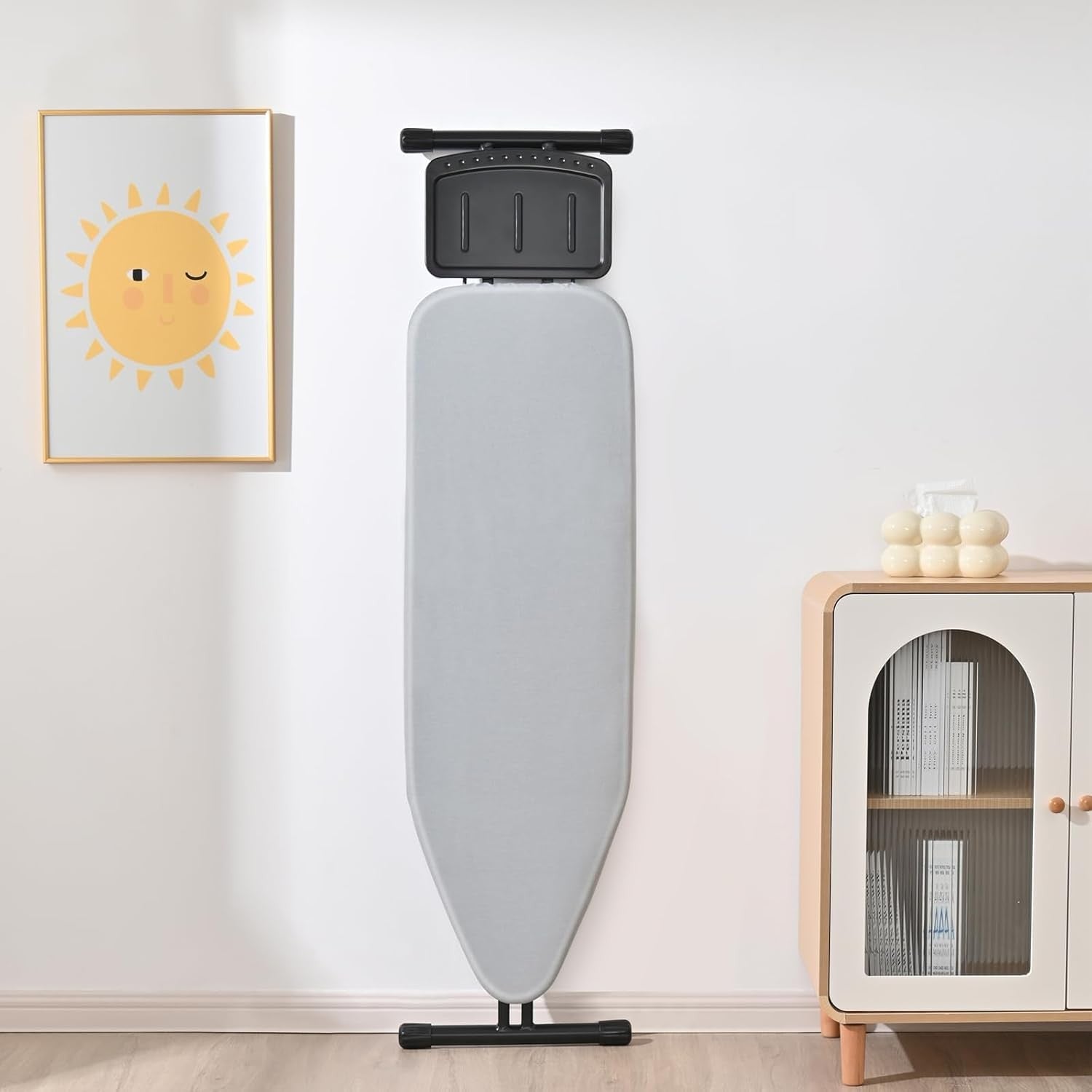 Large Ironing Board 145x38cm Adjustable Height Lightweight Folding Space Saver - Kwikley