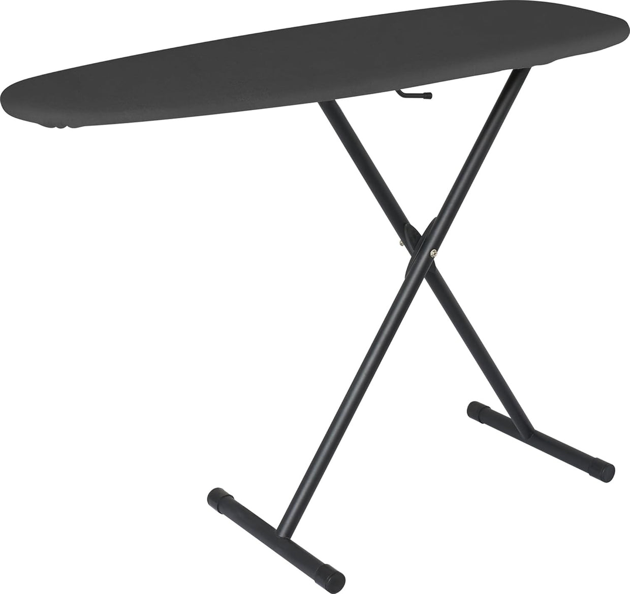 Large Ironing Board Adjustable Height Foldable Dark Grey Steel Frame - Kwikley