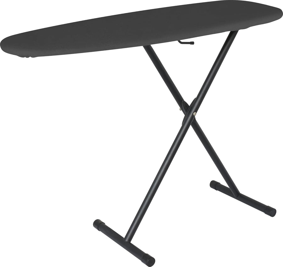 Large Ironing Board Adjustable Height Foldable Dark Grey Steel Frame - Kwikley