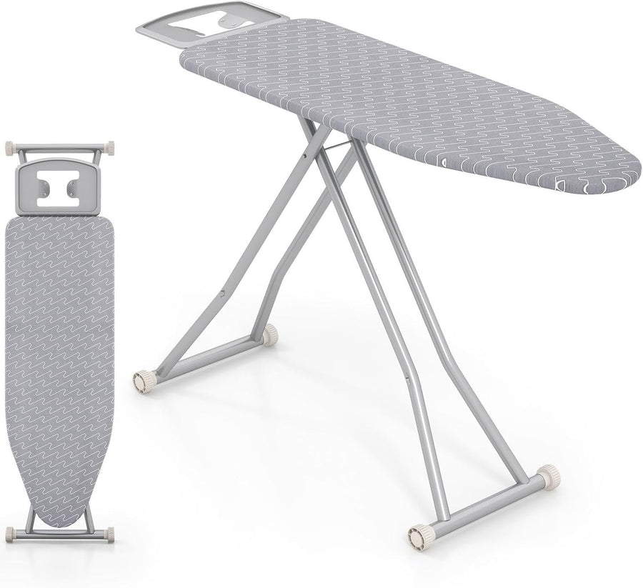 Large Ironing Board Adjustable Height Heat Reflective Foldable 120x38cm - Kwikley