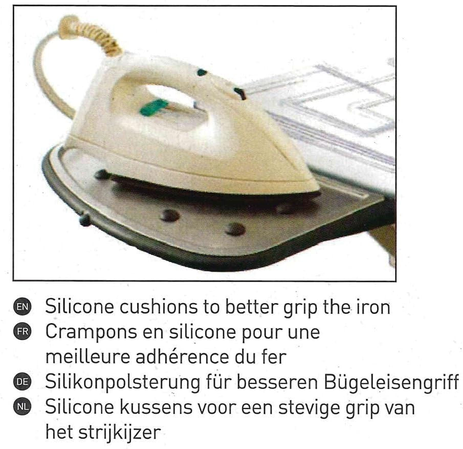 Large Ironing Board Adjustable Height Stable Frame Steam Iron Rest - Kwikley
