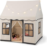 Large Kids Castle Play Tent with Star Lights Non Slip Mat Indoor - Kwikley