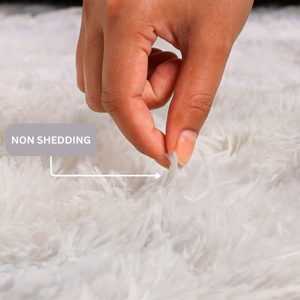Large Light Grey Shaggy Rug 200x290cm Soft Fluffy Non Slip Tie Dye Carpet - Kwikley