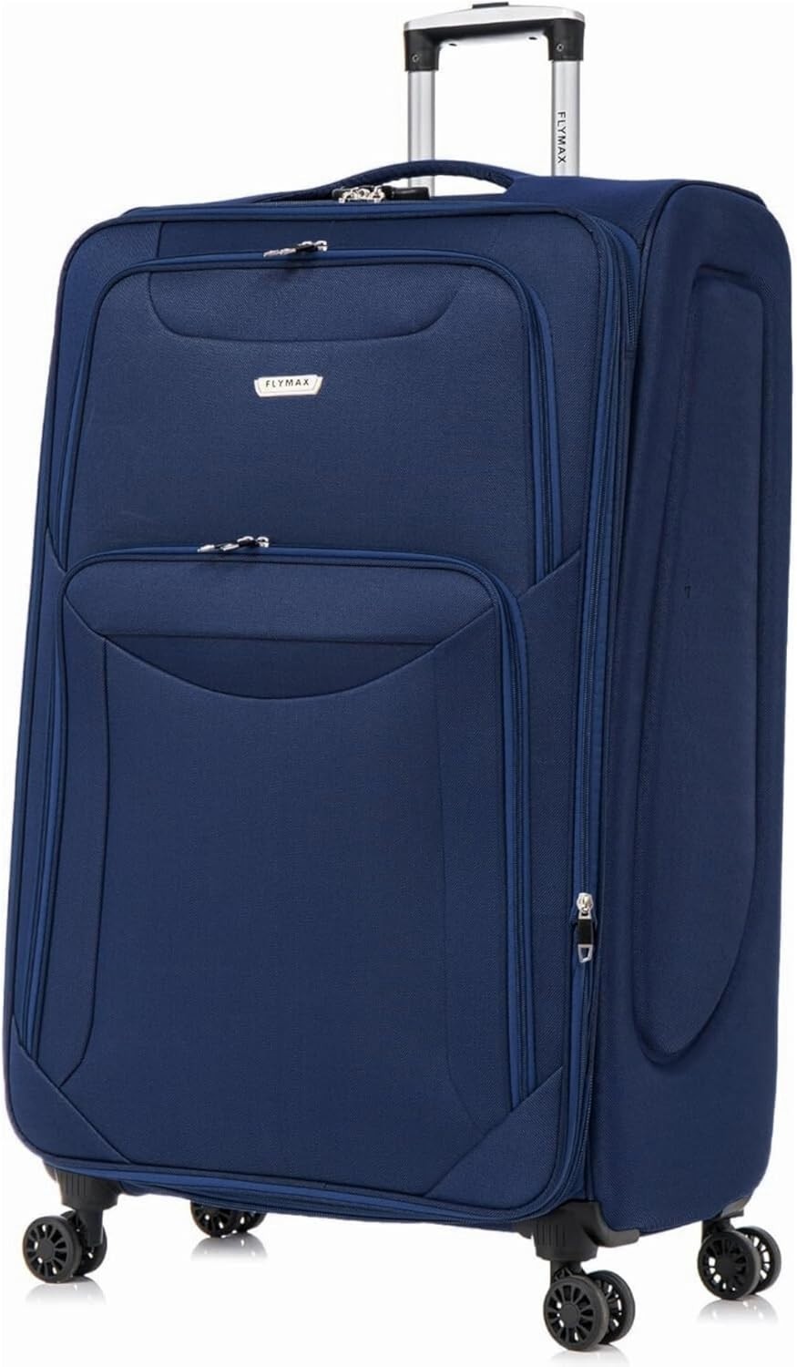 Large Lightweight 4 Wheel Suitcase Expandable Lock Navy 29in - Kwikley