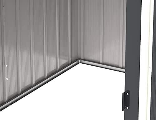 Large Metal Garden Storage Shed 8x8ft Waterproof Outdoor Tool & Bike Shed - Kwikley