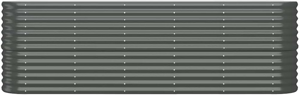 Large Metal Raised Garden Bed 224cm Steel Planter Outdoor - Kwikley