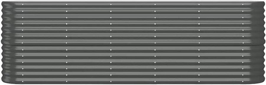 Large Metal Raised Garden Bed 224cm Steel Planter Outdoor - Kwikley