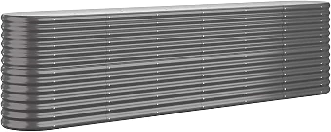 Large Metal Raised Garden Bed 260cm Steel Planter Outdoor - Kwikley