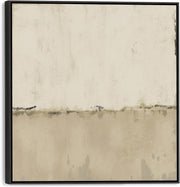 Large Neutral Abstract Framed Canvas Wall Art 100x100cm - Kwikley