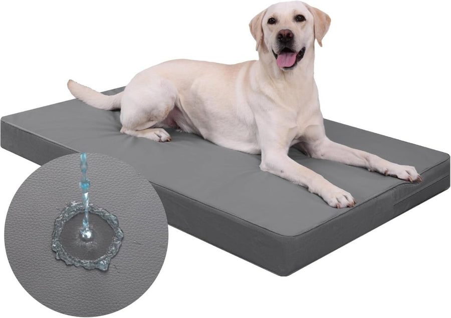 Large Orthopedic Dog Bed Waterproof Crate Mat 104x68cm - Kwikley